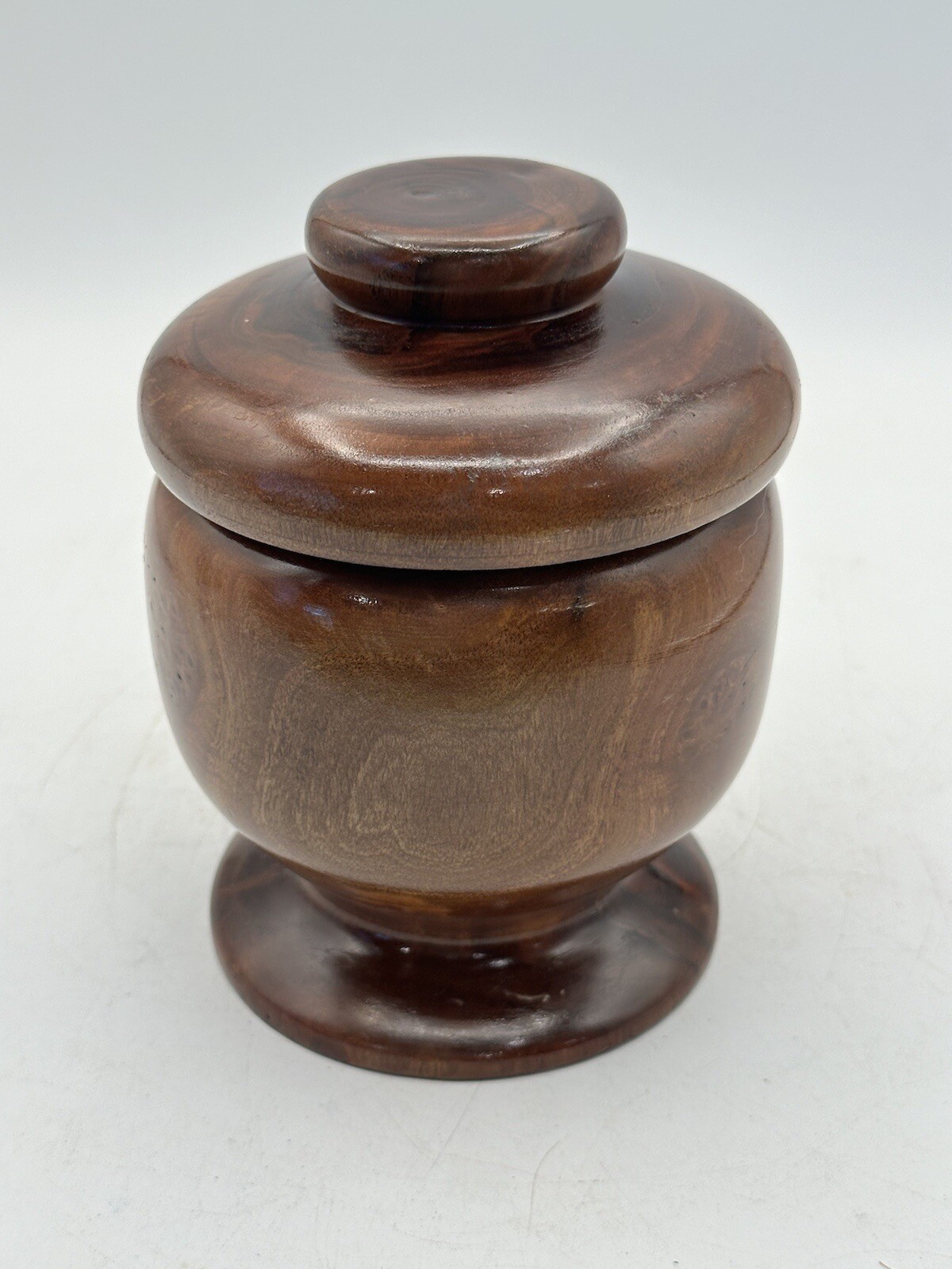 Burl Wood Footed Compote With Lid By Barry Shatmeyer 2009