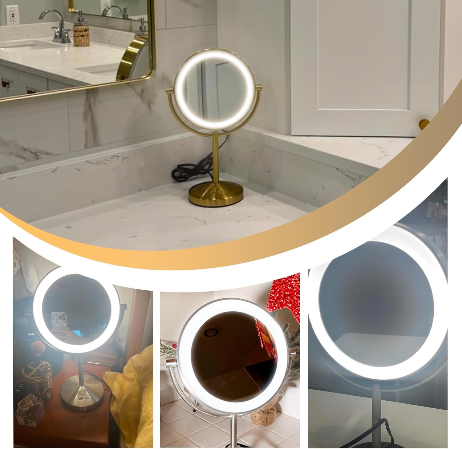 120V Lighting Makeup Mirror Bulb Replacement, E12 Candle Holder Base