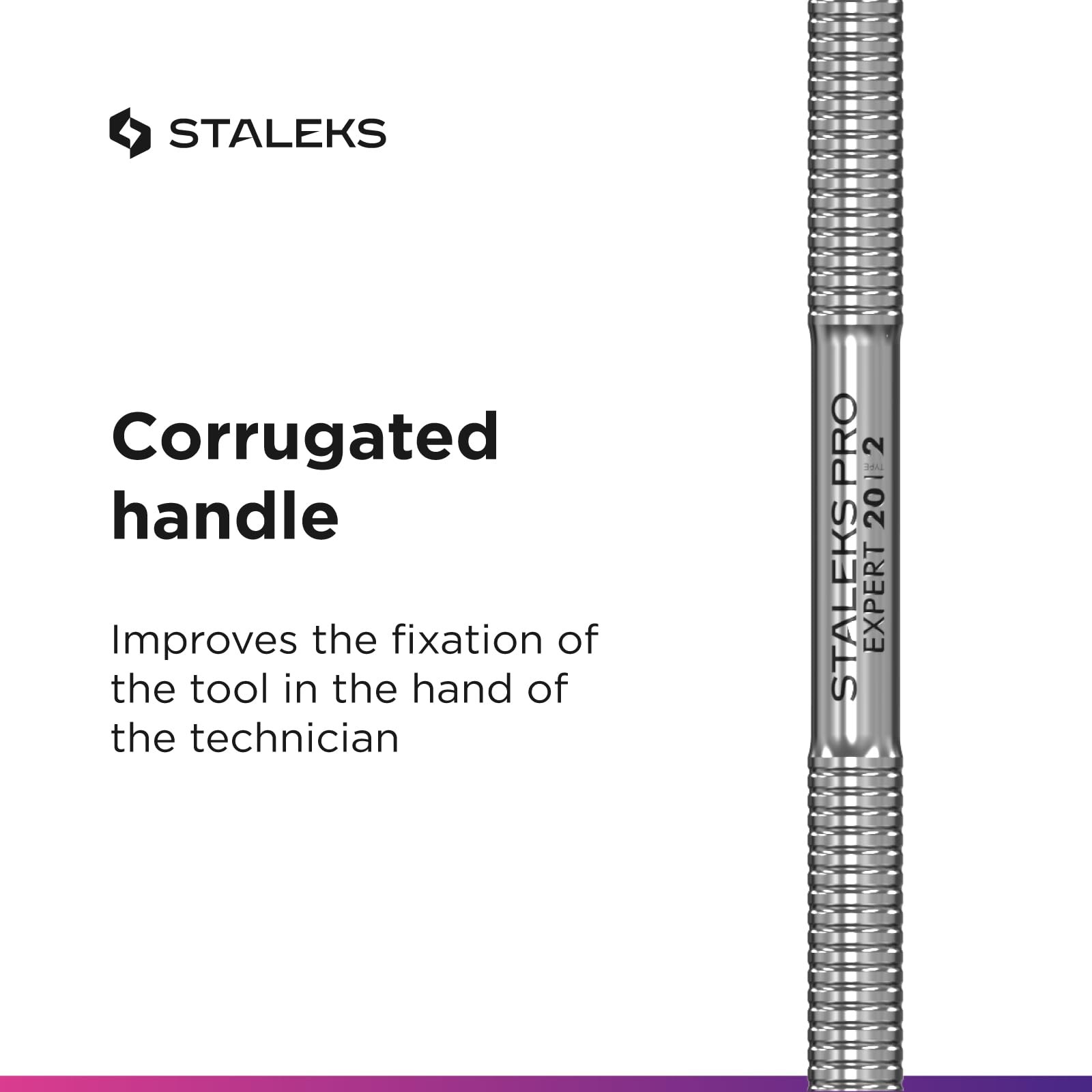 Glossy Silver Dual Function Pedicure Tool for Calluses and Ingrown Nails
