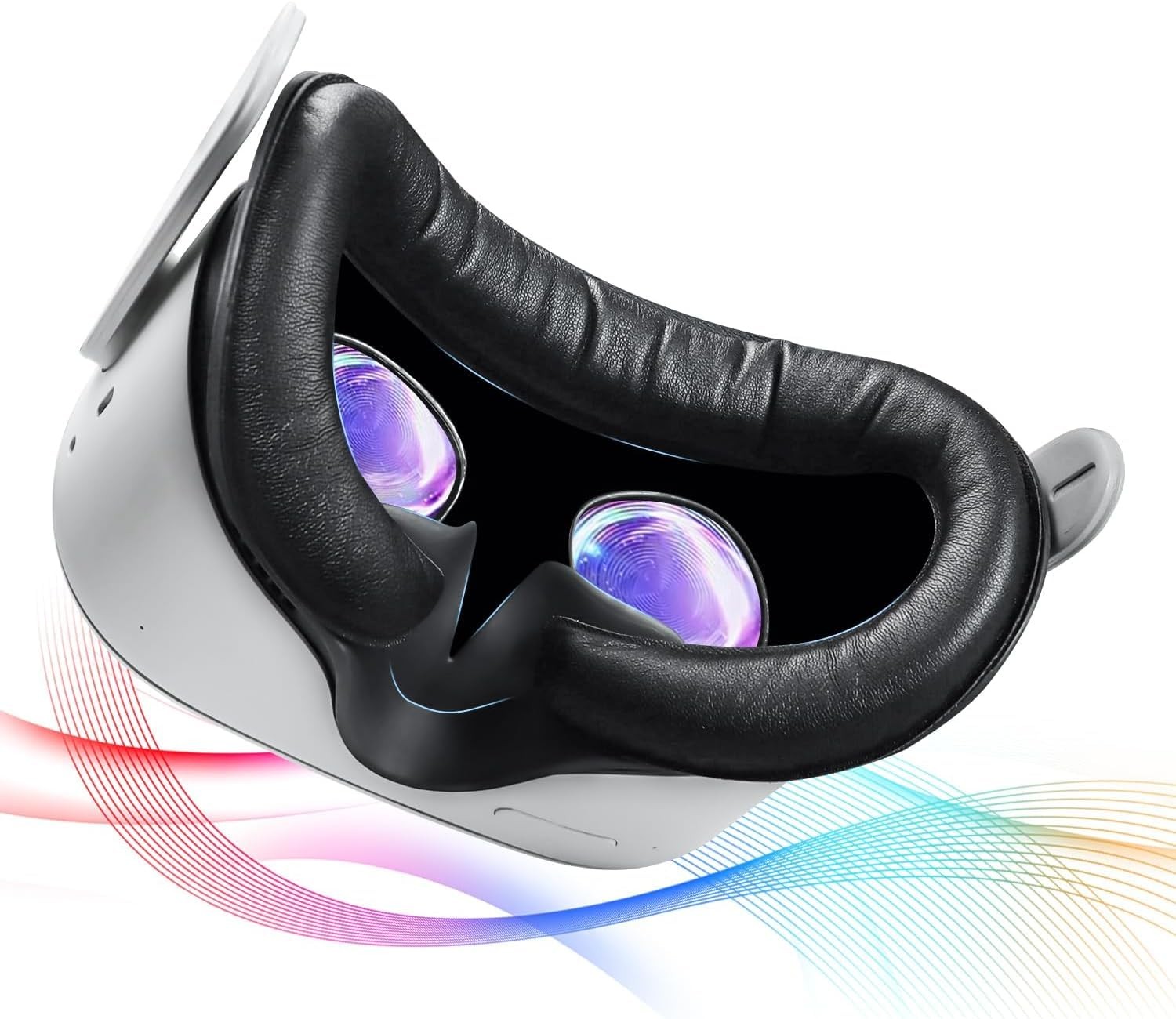 Saqico Face Pad Replacement for Oculus Quest 2 - Comfortable PU Leather & Memory