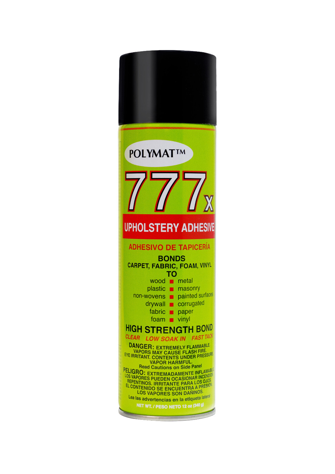 (1) 12oz Can of Polymat 777 Glue SPRAY ADHESIVE