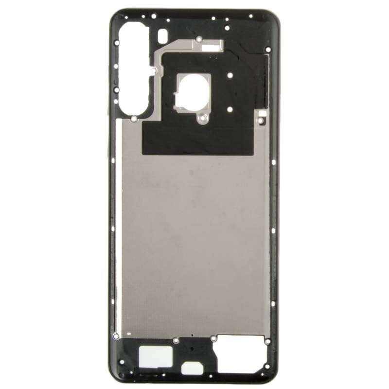 Housing Mid Frame for Samsung Galaxy A21 Black Cell Phone Replacement Part
