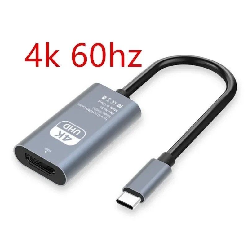 TYPE C to HDMI-Compatible 4K Adapter USB C USB3.1 Male to HDTV Female Converter