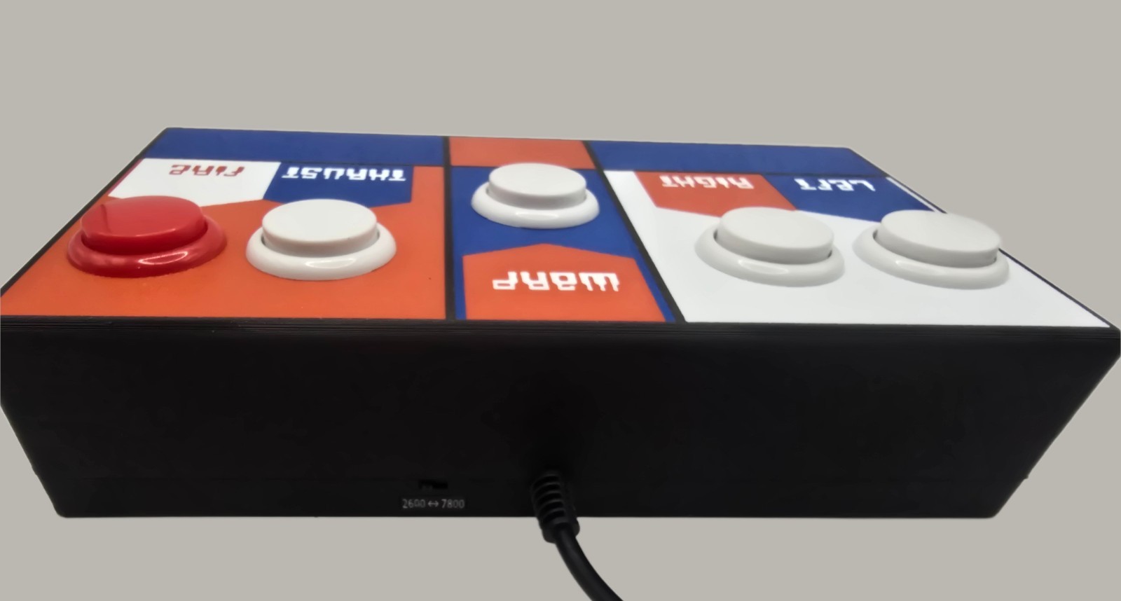 Asteroids Control Panel For Atari 2600 and Atari 7800, and Commodore