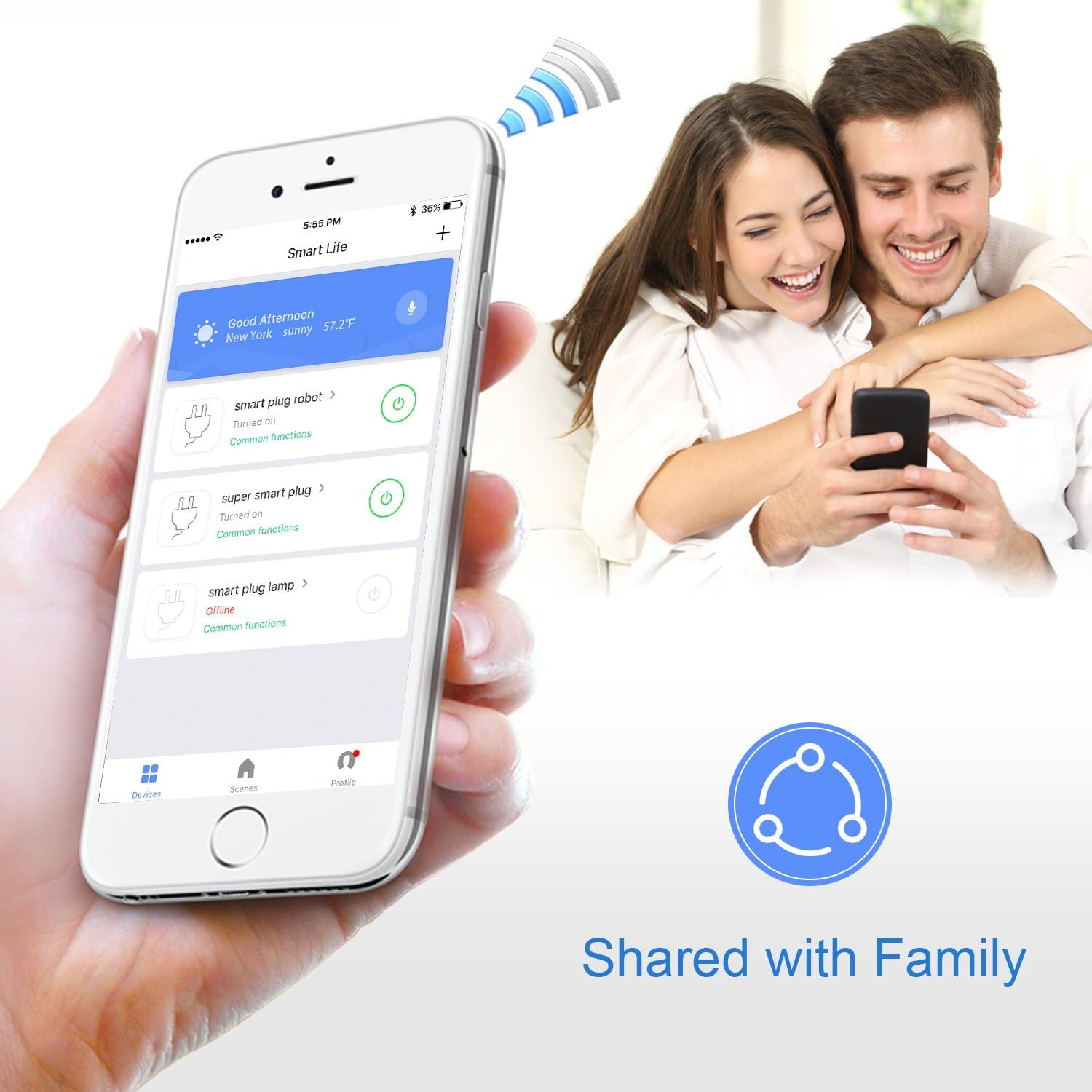 Smart Plug 2 Pack Wi-Fi Enabled Mini Smart Socket Compatible with Amazon Alexa G