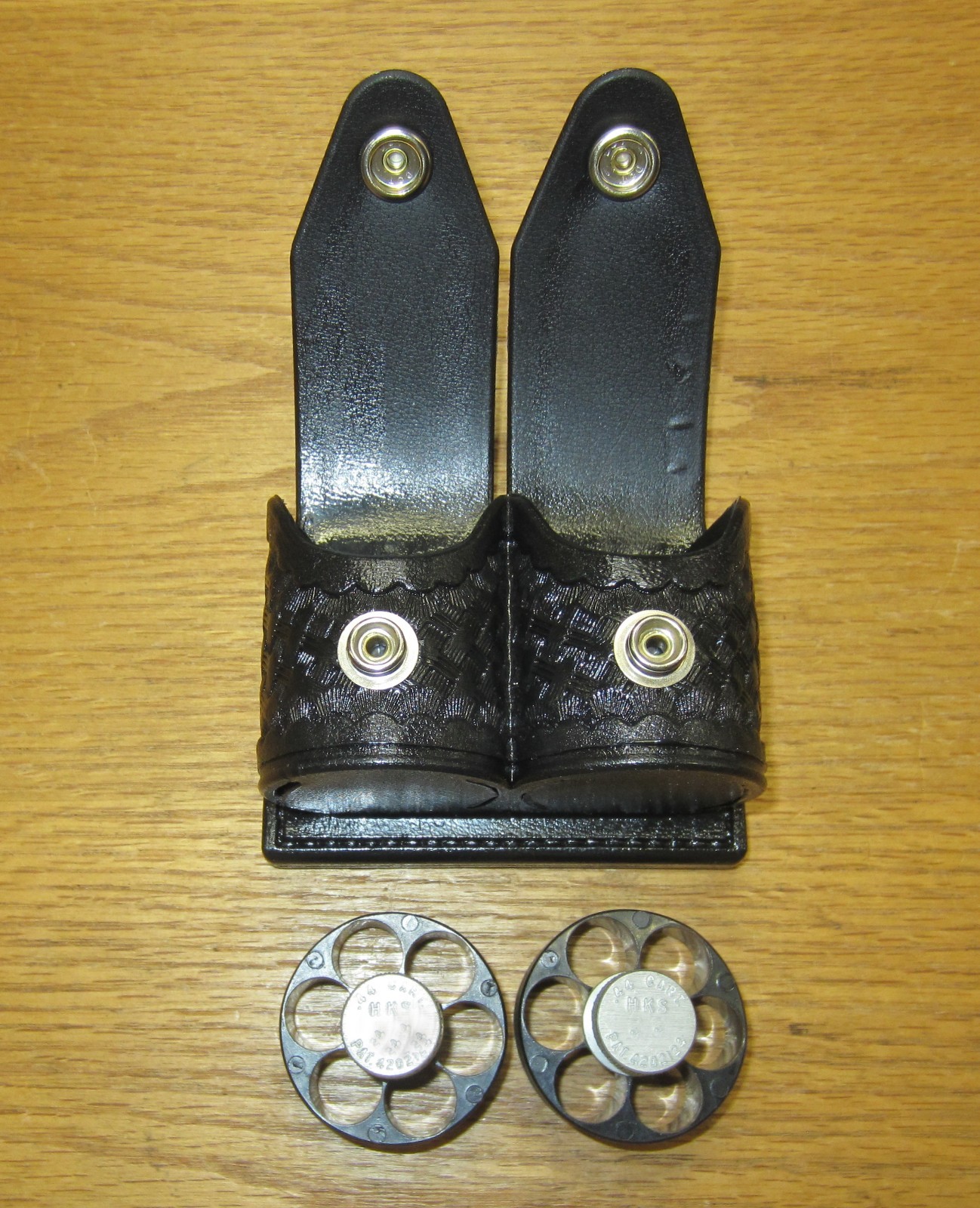 Two HKS  PYA Speedloaders Colt Python with  Case