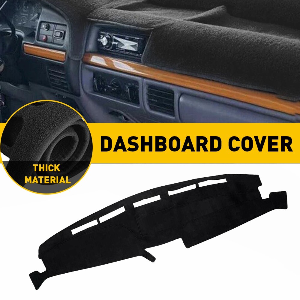 Dashboard Cover Dash Cover Mat Carpet Pad Fit Ford F-150 F250 F350 1992-1996 AHU