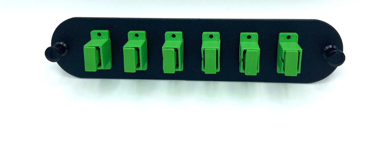 CCH-CP06-6C Compatible Fiber Adapter Panel SC 6 Port  SM (OS2) APC Adapter Plate