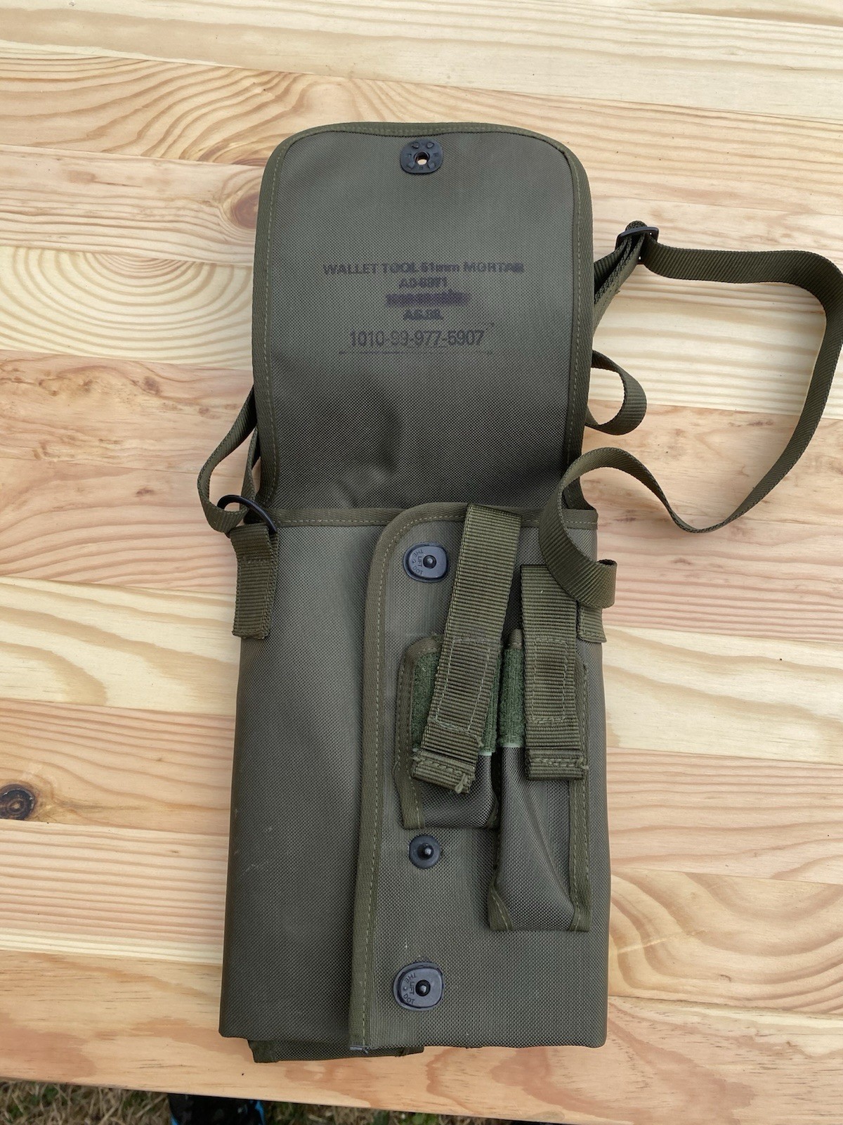 British 51mm Mortar Cleaning Kit Nylon Pouch / Wallet Only