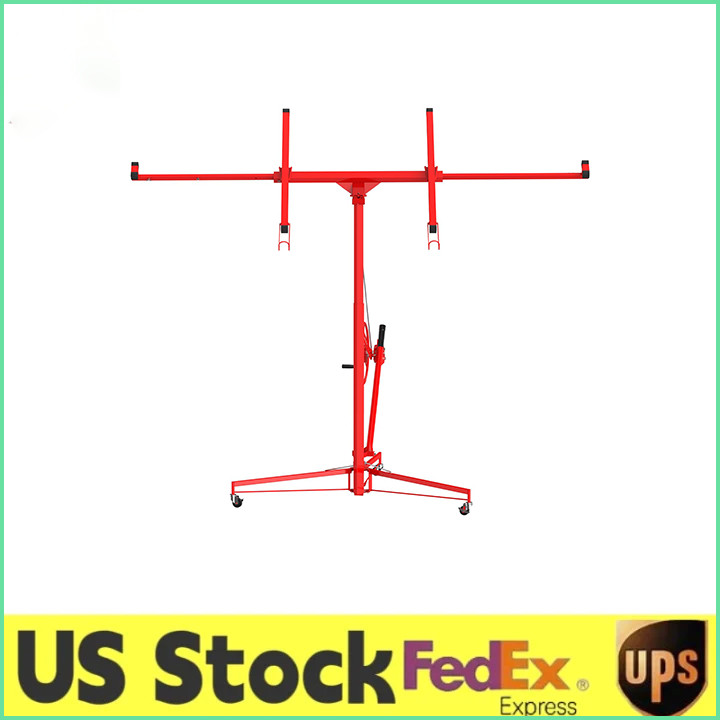16 ft Drywall Sheetrock Lift 150 LBS Capacity Panel Hoist W/Adjustable Arm,Wheel