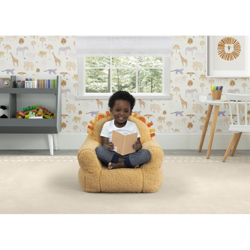 Lion Cozee Buddy Chair Plush Toddler Armchair Soft Foam Snuggle Kids Room New