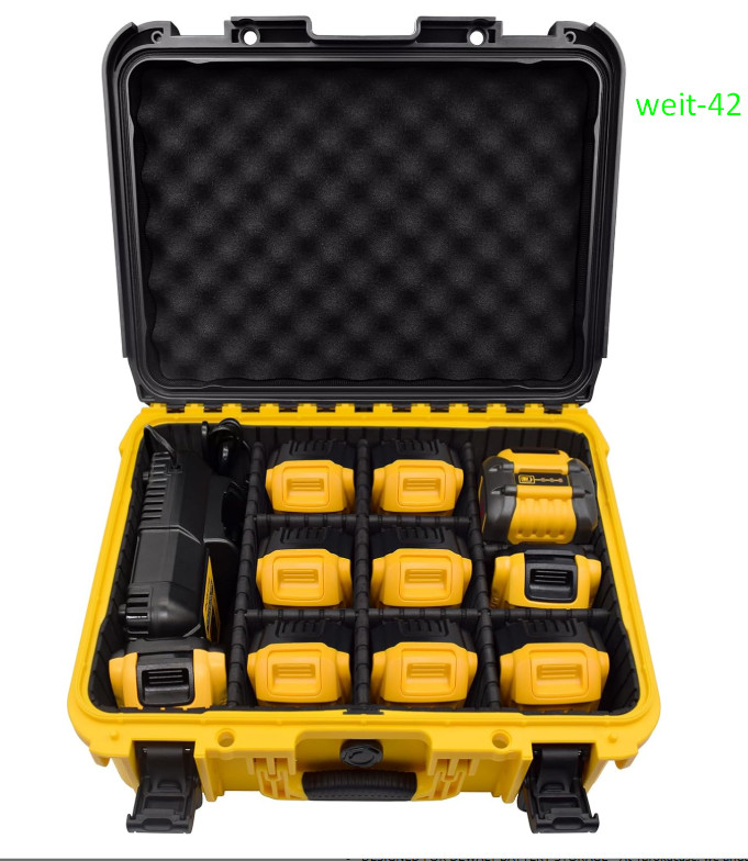 Battery Case XL w/ Dividers for 12V/20V/60V Battery & Charger (Case Only)