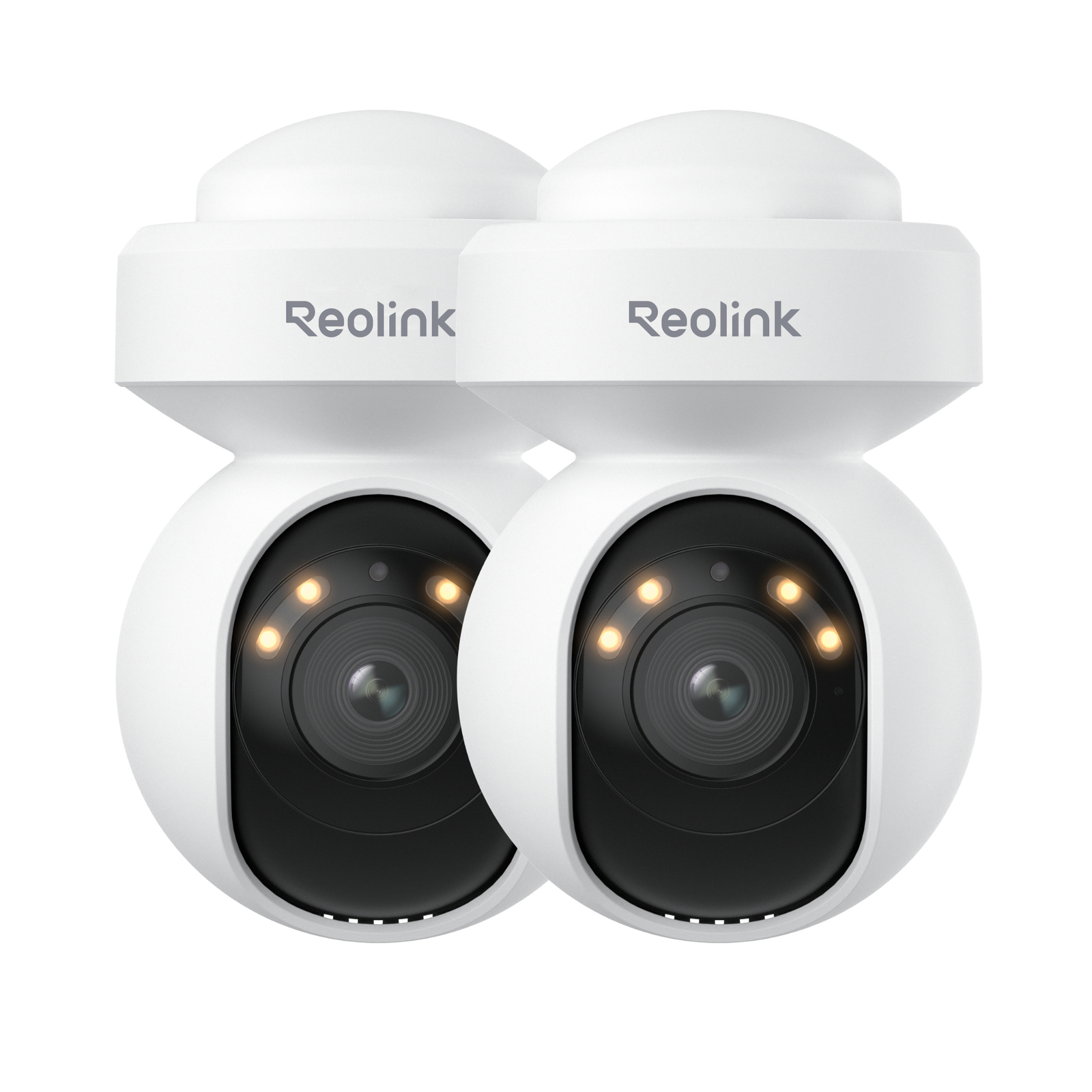 Reolink 2pcs E1 Outdoor SE PoE 8MP Security Camera Auto-Tracking 360° Coverage