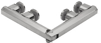 CRL ARC180BS Brushed Stainless Arctic 180 Series Glass-to-Glass Hinge
