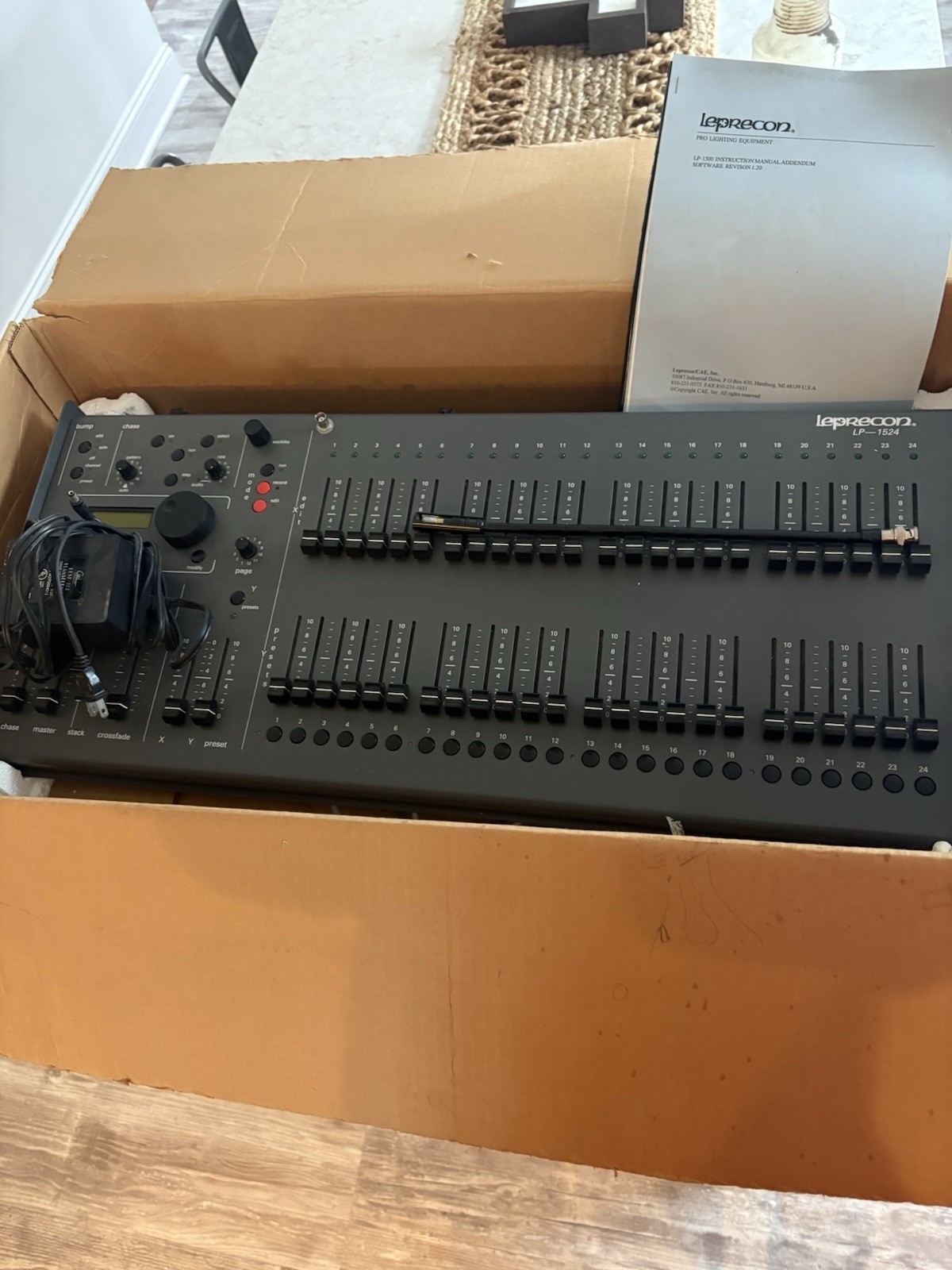 Leprecon LP-1524 Analog Control Console, 24 Channels, 24 Playback Faders