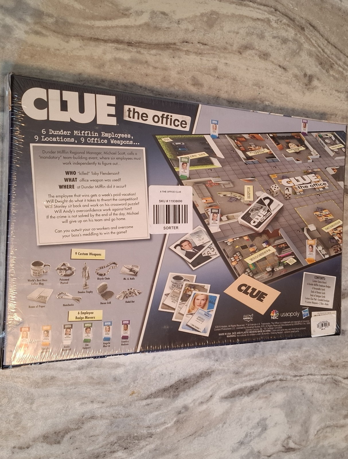Clue The Office Edition Hasbro 2019 New