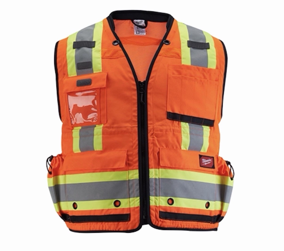 Milwaukee Tool 48-73-5166 Class 2 Surveyor's High Visibility Orange Safety Vest