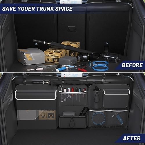 Back Seat Trunk Organizer Hanging Car Organizer Trunk Foldable Cargo Type B