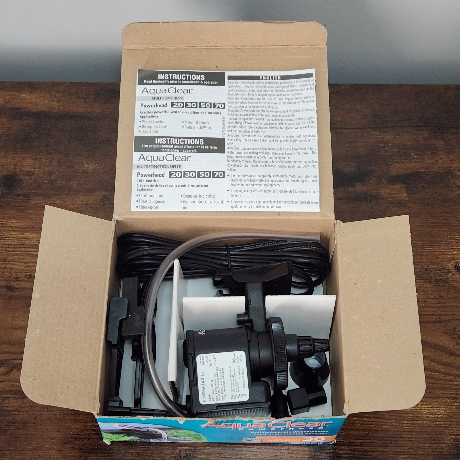 AquaClear Powerhead Multifunctional Water Pump 30 / Pumps 175 US GPH