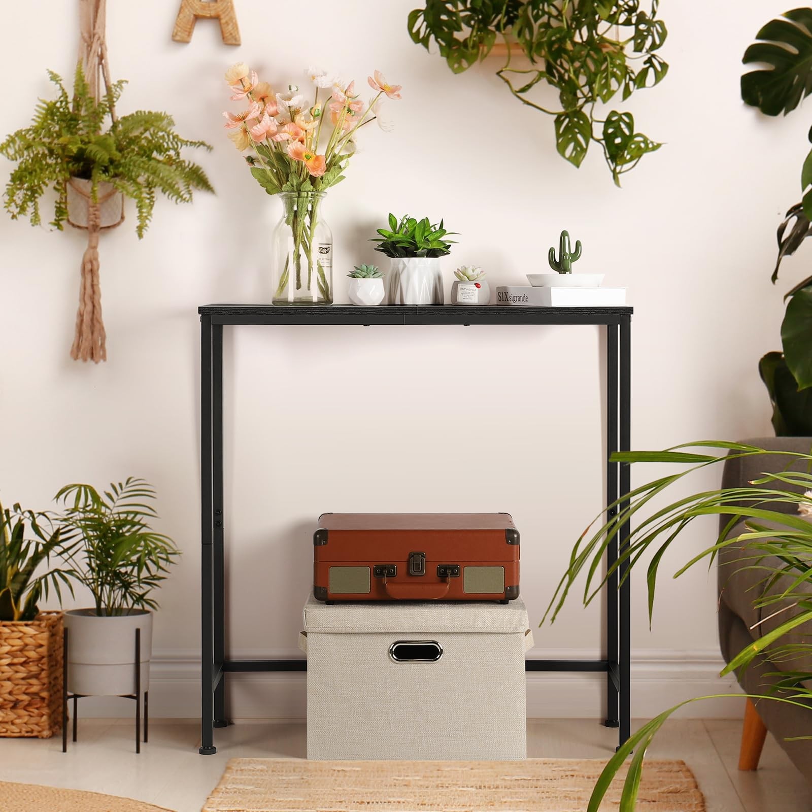 Narrow Console Table Small Entryway Table Thin Table Sofa Side Table Hallway ...