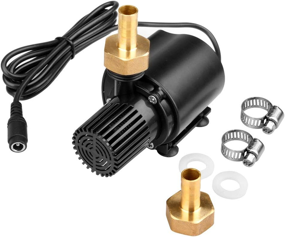 DC 12V 15W Submersible Water Pump, 210 GPH Brushless Fountain Circulation Mini C