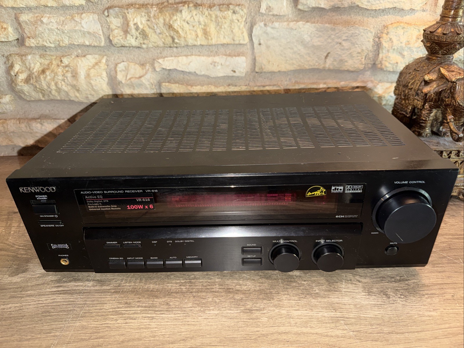 Vintage Kenwood VR-616 5.1 Channel AV Receiver HiFi Stereo Home Theater. Video!