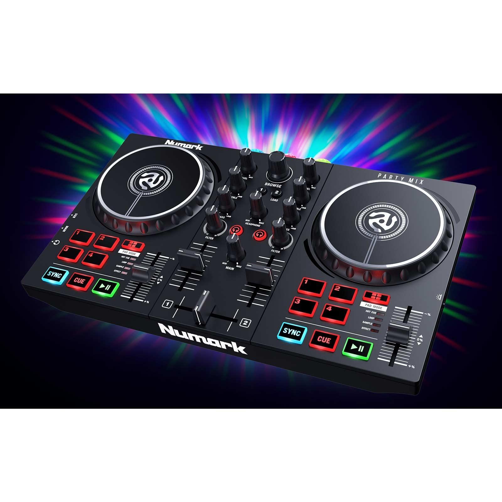 Numark Party Mix Partymix II Controller w/ Built In Light Show + Carry Case