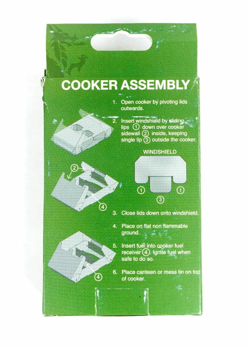 Genuine British Army Bcb Folding Cooker Stove Multi Fuel Hexi Gel Firedragon