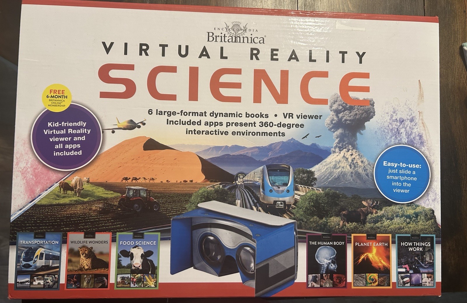 Encyclopedia Britannica Virtual Reality Science Kit New In Box