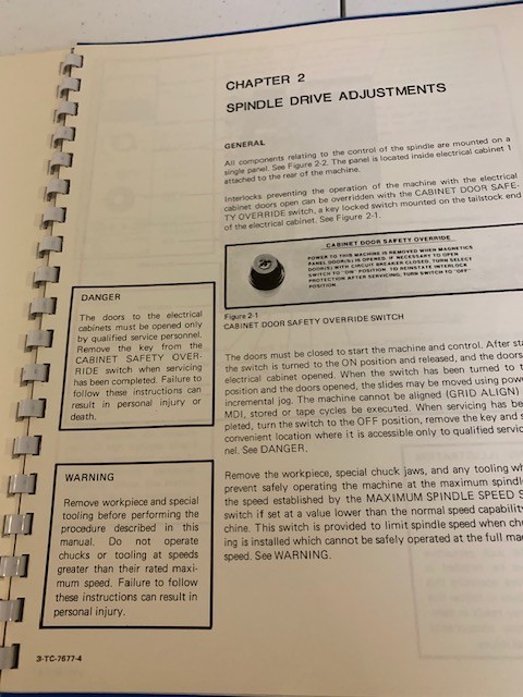 Cincinnati Milacron Service Manual DC Spindle Drive Turning Centers