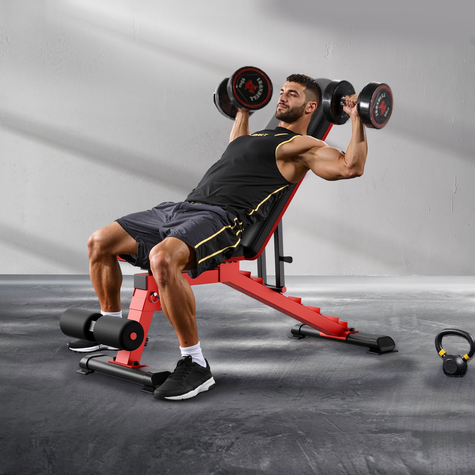 Weight Bench Sit up Bench for Home Gym Strength Training Adjustable Foldable
