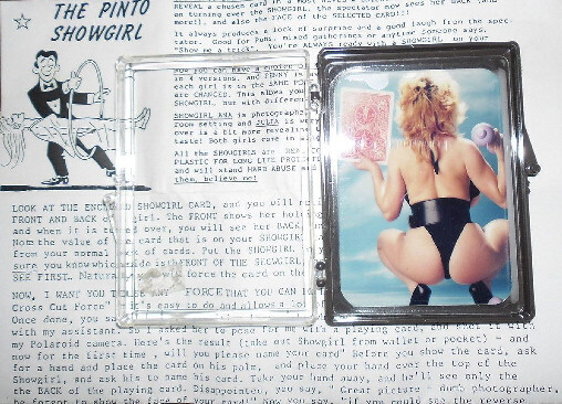 PINTO SHOWGIRL CARD TRICK - "Vintage Rare"
