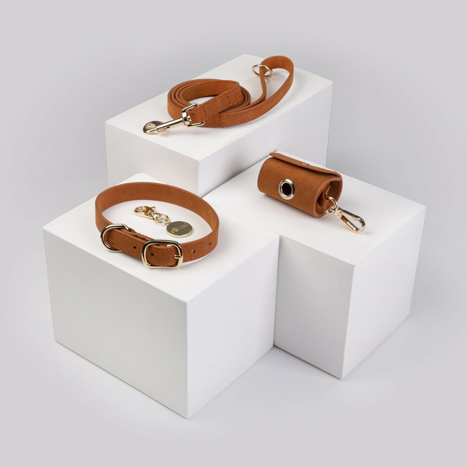 Flâneur Collar Walking Set , Leash , NFC tag , Pop Bag , Christmas gift set