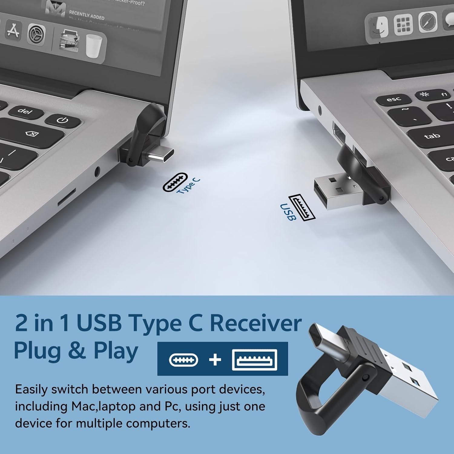 USB C Rechargeable Wireless Presenter Remote Powerpoint Clicker Storage Case