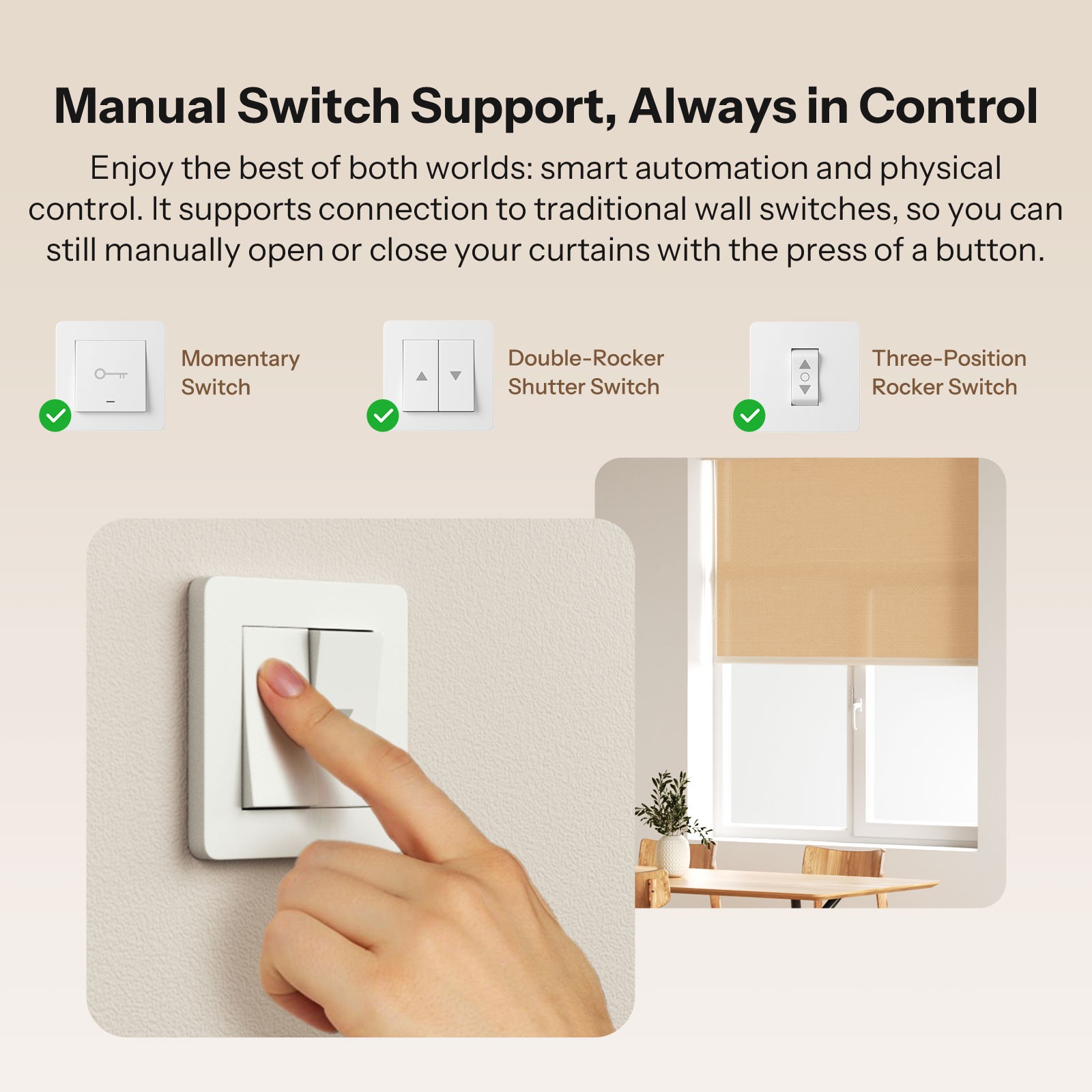 SONOFF Zigbee Smart Curtain Switch Roller Shutter Switch Module Local Automation