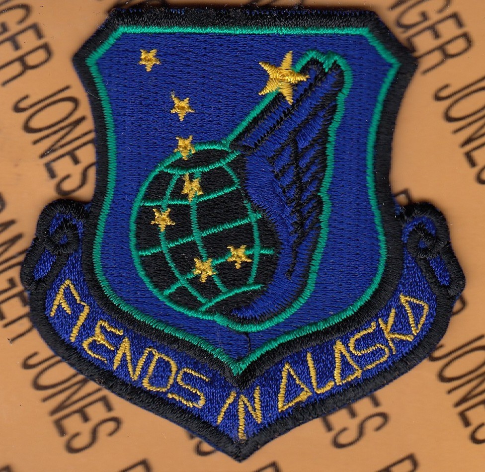 USAF Air Force 36th Fighter Squadron FS Fiends in Alaska ~3" patch c/e