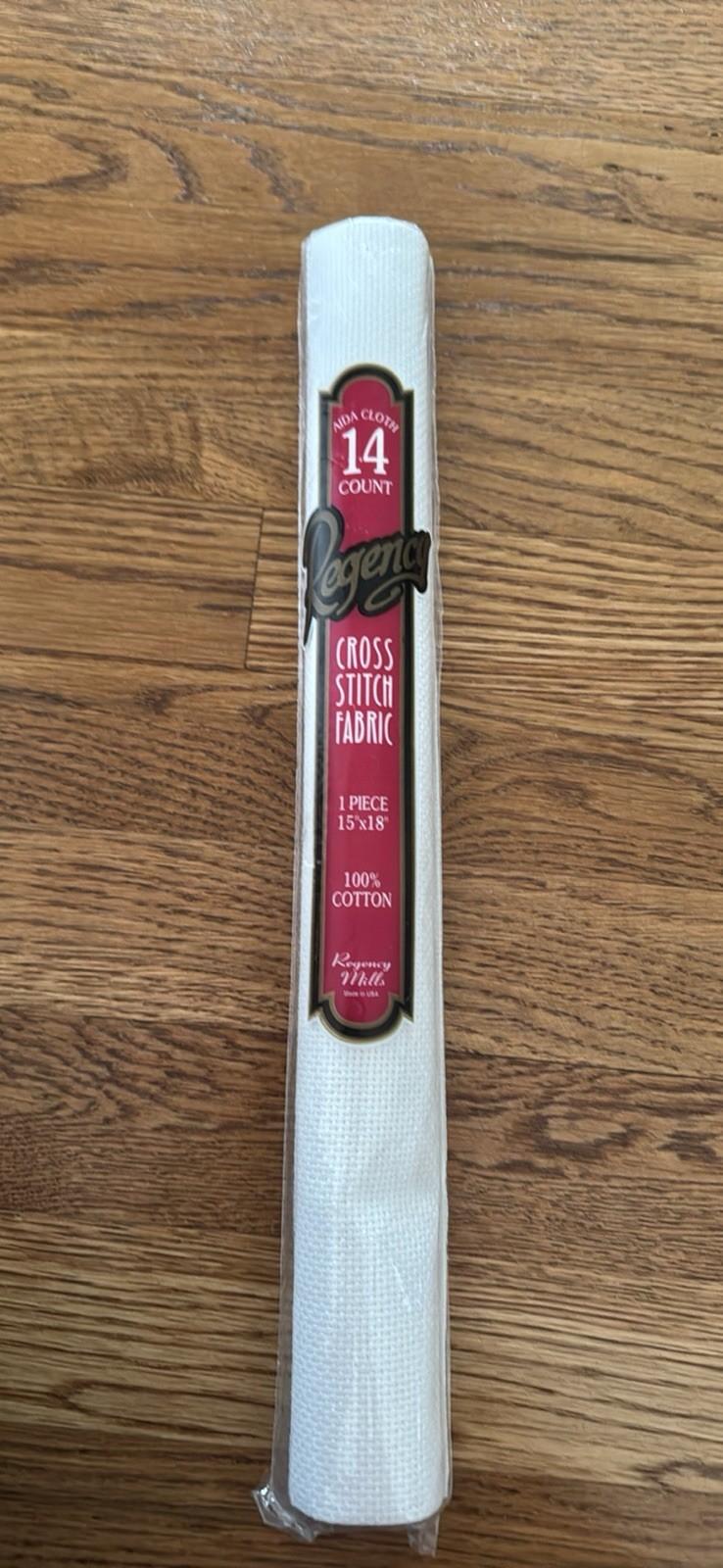 Regency Cross Stitch Fabric 15x18 White Aida Cloth 14 Count 100% Cotton Needle