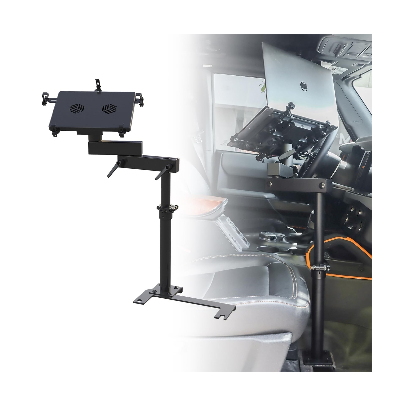 Laptop Mount for Commercial and Personal Use Vehicles fit for Ford Bronco Fro...