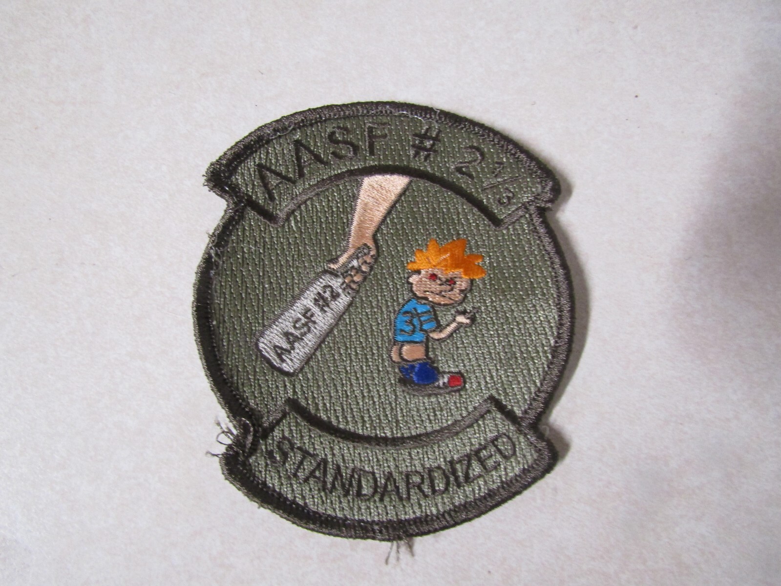 MILITARY PATCH SEW ON AASF # 2 1/3 STANDARDIZED