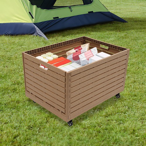 Large Stackable Collapsible Storage Bins Dolly Cart with Wheels for markets