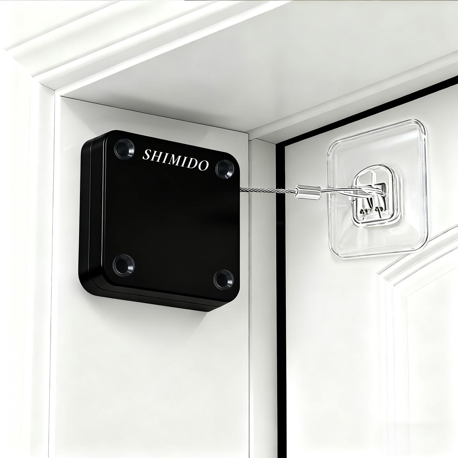 Upgraded Retractable Automatic Door Closer - Tool-Free Installation, Powerful...