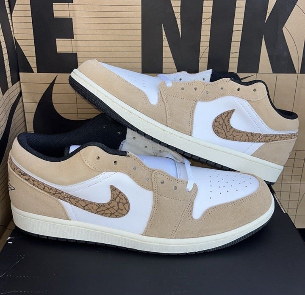 NEW Nike Air Jordan 1 SE Low ‘Brown Elephant’ NBY DZ4130-201 Men Size 7.5