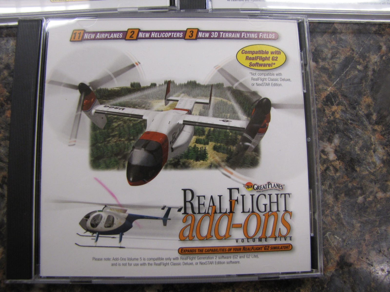 Lot (9) Great Planes RealFlight R/C Simulator & Add-Ons Software CD -HW1