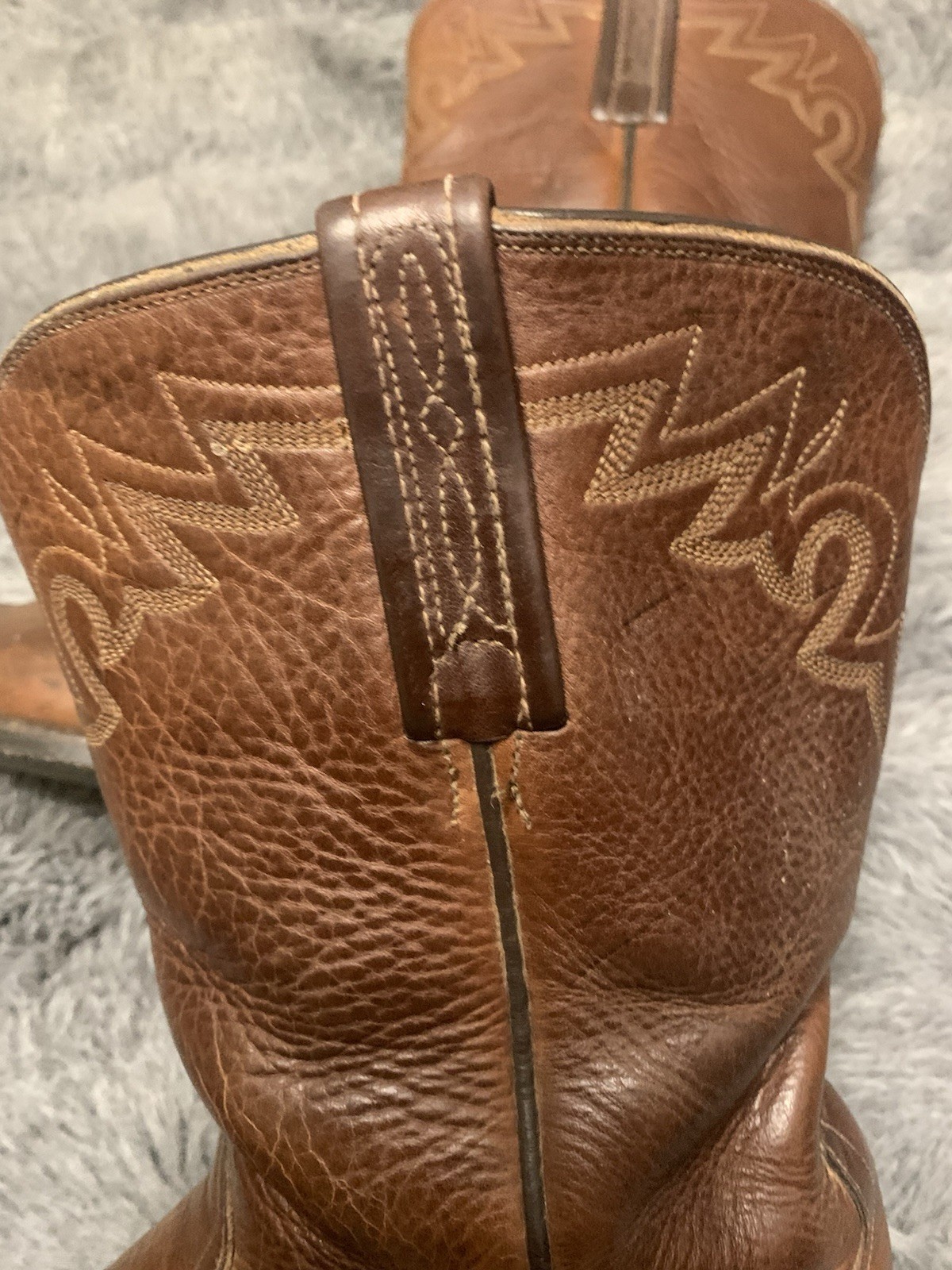 8 EE Lucchese 2000 Brown Leather Classic Cowboy Rodeo Boots