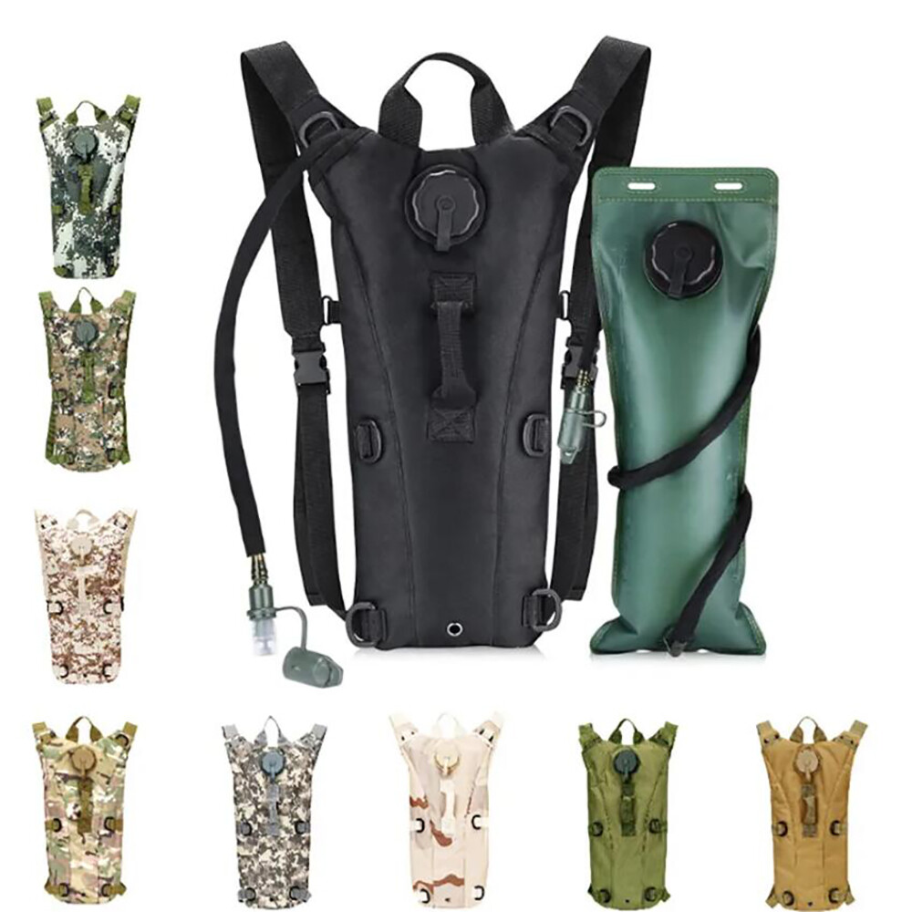 3L Water Bladder Bag Tactical Military Hiking Camping Hydration Backpack Outdoor