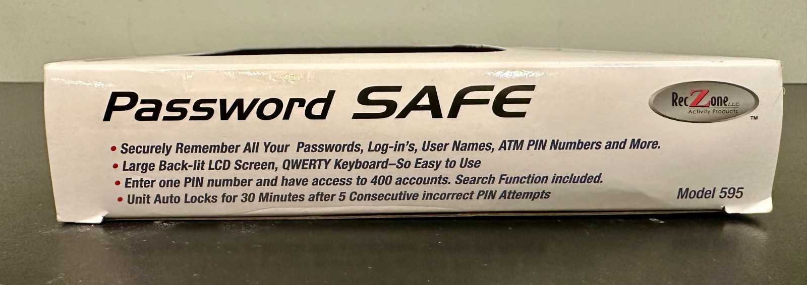 Password Safe: Securely Remember Your Passwords/Protect Your Identity, Black 595