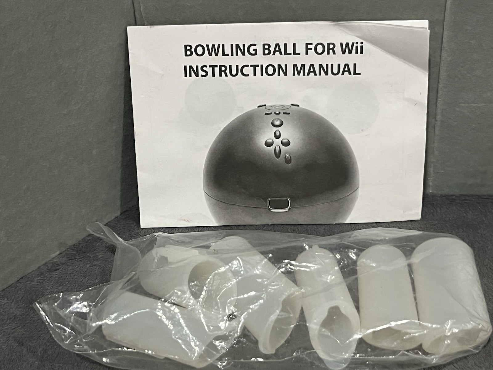 Vintage Wii Nintendo Bowling Ball Finger Tips Instructions