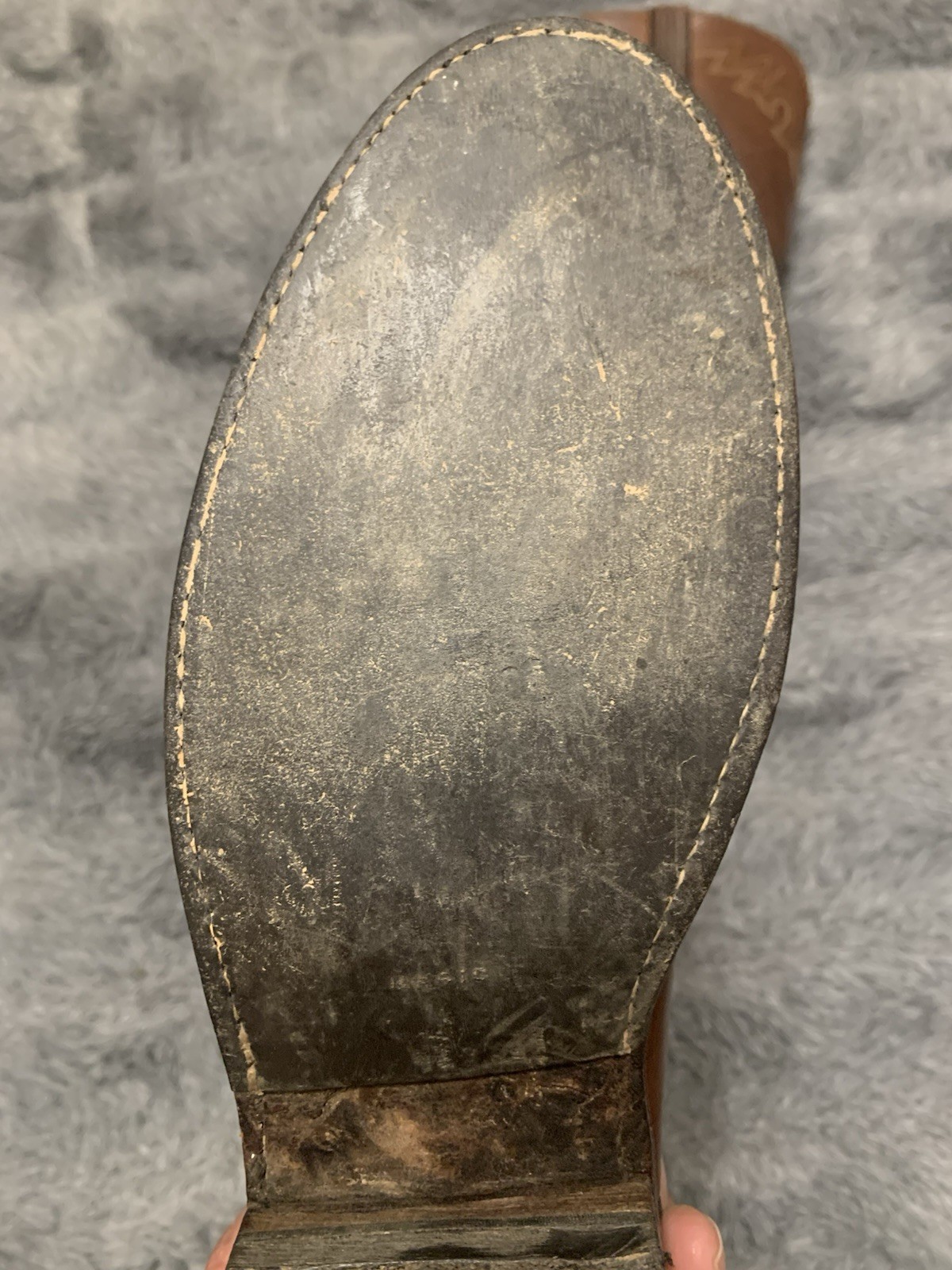 8 EE Lucchese 2000 Brown Leather Classic Cowboy Rodeo Boots