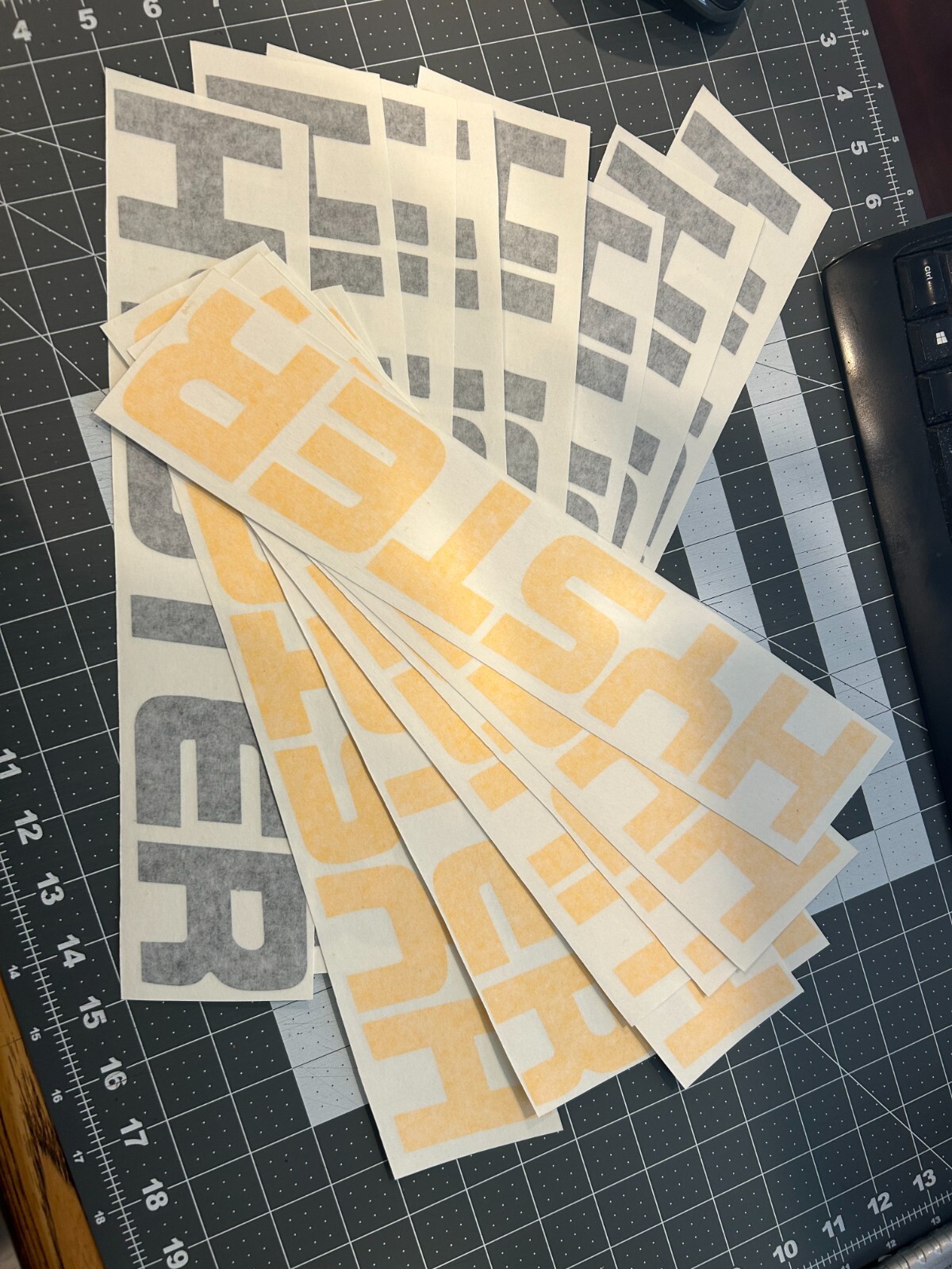16 decals Hyster Forklift Decal , New 8 black and 8 Yellow .
