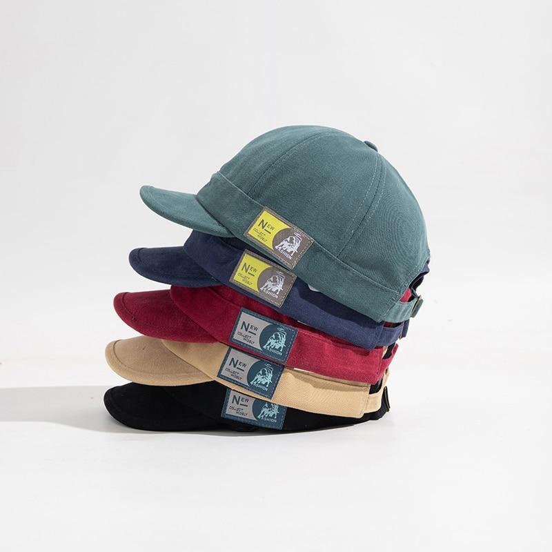 Adjustable Baseball Cap Short Brim Cotton Snapback Outdoor Unisex Trucker Hat